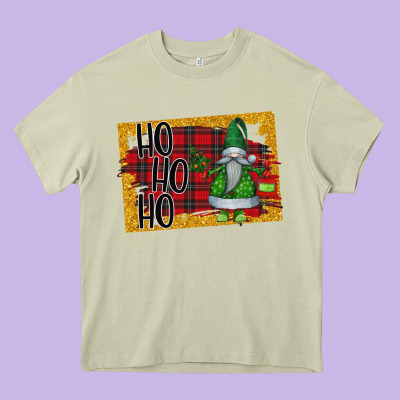 Christmas Ho Ho Ho Heavy Core Tee Designed By Bettercallsaul