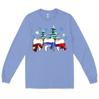 Colony Blue dental christmas tree teeth and winter ado Long Sleeve Tee - OliviaCreatesArt
