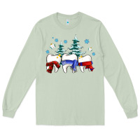 Matcha dental christmas tree teeth and winter ado Long Sleeve Tee - OliviaCreatesArt