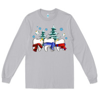 Moon Dust dental christmas tree teeth and winter ado Long Sleeve Tee - OliviaCreatesArt