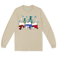 Mushroom dental christmas tree teeth and winter ado Long Sleeve Tee - OliviaCreatesArt