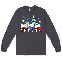 Smoke dental christmas tree teeth and winter ado Long Sleeve Tee - OliviaCreatesArt