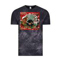 Cloud Black christmas heifer cow  gnomies Vintage Tee - CowGirlArtShop