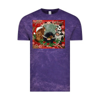 Cloud Purple christmas heifer cow  gnomies Vintage Tee - CowGirlArtShop