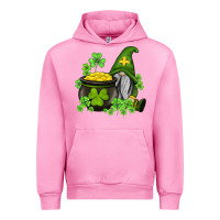 Fuchsia Pink st patricks gnome and pot of gold Urban Hoodie - AdoDesignShop