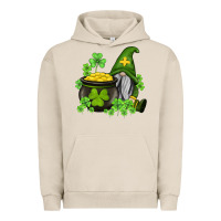 Pigment French Oak st patricks gnome and pot of gold Urban Hoodie - AdoDesignShop