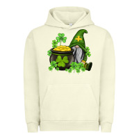 Pigment Pistachio st patricks gnome and pot of gold Urban Hoodie - AdoDesignShop