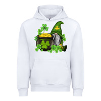 White st patricks gnome and pot of gold Urban Hoodie - AdoDesignShop