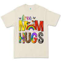 Free Mom Hugs With Butterflies Premium Tee | Teevron