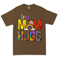 Cacao Free Mom Hugs with Butterflies Premium Tee - texasbilliewilder