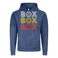 Vintage Denim Vintage Retro Box Box Box Formula Racing Vintage Hoodie - longCreatives