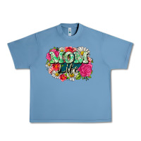 Pebble Blue Mom life Urban Heavy Tee - CowGirlArtShop