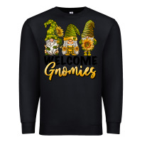 Black welcome gnomies sunflowers Premium Sweatshirt - BarkalooDesign