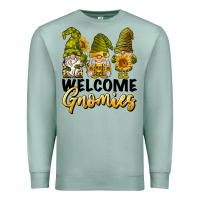Seafoam welcome gnomies sunflowers Premium Sweatshirt - BarkalooDesign