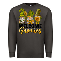 Smoke welcome gnomies sunflowers Premium Sweatshirt - BarkalooDesign