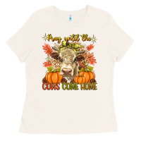 Pray Till The Cows Come Home Ladies Tee | Teevron