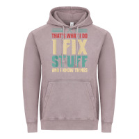 Vintage Zinc that's what i do   i fix stuff and i know things Vintage Hoodie - longCreatives