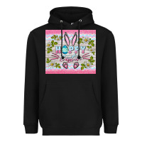 Black happy easter bunny Heavyweight Hoodie - BarkalooDesign
