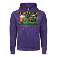 Cloud Purple fueled by beer and shenanigans Vintage Hoodie - CowGirlArtShop
