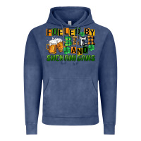 Vintage Denim fueled by beer and shenanigans Vintage Hoodie - CowGirlArtShop
