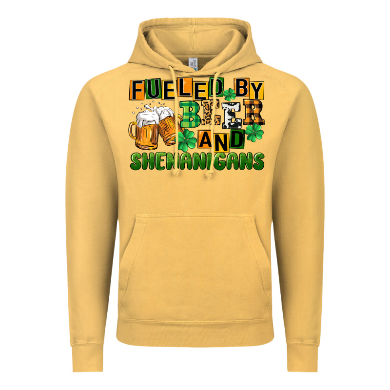 Fueled By Beer And Shenanigans Vintage Hoodie by CowGirlArtShop | Teevron