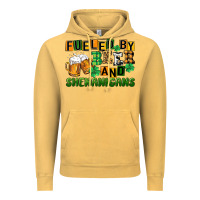 Vintage Mustard fueled by beer and shenanigans Vintage Hoodie - CowGirlArtShop