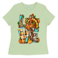 Matcha Love Turkey Thanksgiving Ladies Tee - texasbilliewilder