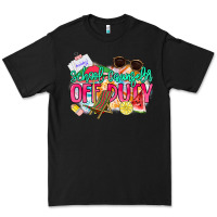 Black School counselor off duty Premium Tee - NancyCooperArtShop