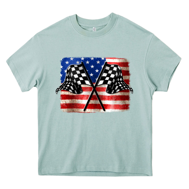 American Racing Flag Heavy Core Tee by JahusDesignShop | Teevron