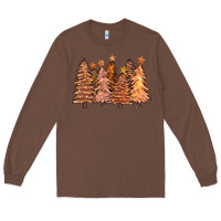 Chestnut melanin christmas trees with lights Long Sleeve Tee - FaDigitalArtStudio