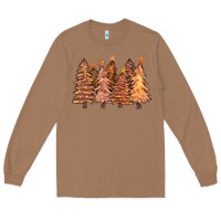 Toasted Coconut melanin christmas trees with lights Long Sleeve Tee - FaDigitalArtStudio