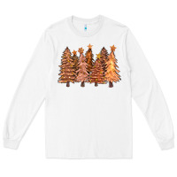 White melanin christmas trees with lights Long Sleeve Tee - FaDigitalArtStudio