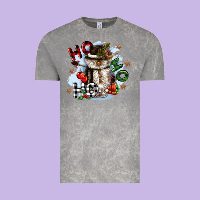 Ho Ho Ho Snowman Gnome Vintage Tee Designed By Cowgirlartshop