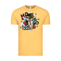 Vintage Mustard ho ho ho snowman gnome Vintage Tee - CowGirlArtShop