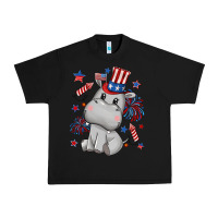 Fourth Of July Hippopotamus Urban Heavy Tee | Teevron