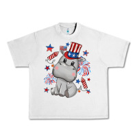 Lunar Rock fourth of july hippopotamus Urban Heavy Tee - CowGirlArtShop