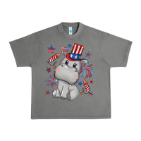Tornado fourth of july hippopotamus Urban Heavy Tee - CowGirlArtShop
