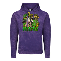 Cloud Purple One lucky Heifer Vintage Hoodie - CowGirlArtShop