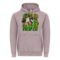 Vintage Zinc One lucky Heifer Vintage Hoodie - CowGirlArtShop
