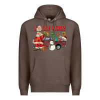 Coffee Jolly Vibes Premium Hoodie - CowhideDigitalArt