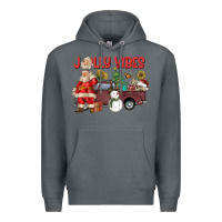 Rock Jolly Vibes Premium Hoodie - CowhideDigitalArt