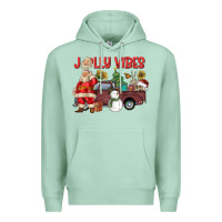 Seafoam Jolly Vibes Premium Hoodie - CowhideDigitalArt