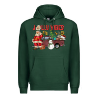 Sports Green Jolly Vibes Premium Hoodie - CowhideDigitalArt