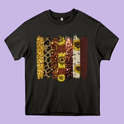 Fall Glitter Brush Strokes Heavy Core Tee Designed By Bettercallsaul