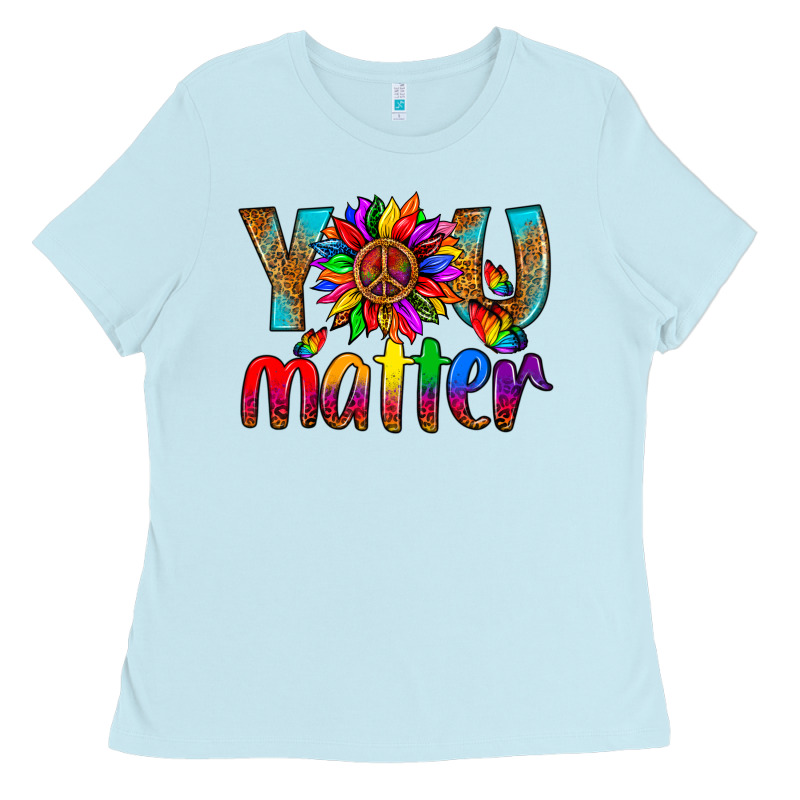 Lgbtq+ You Matter With Leopard Ladies Tee by NancyCooperArtShop | Teevron