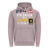 Vintage Zinc proud daughter of a army veteran american flag military gift Vintage Hoodie - longCreatives