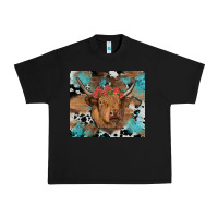 Black western roses cow Urban Heavy Tee - RanaPortraitStore