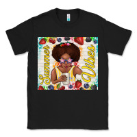 Black summer vibes afro kid Classic Tee - TumblerDesignByShophia