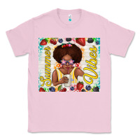 Bubblegum Pink summer vibes afro kid Classic Tee - TumblerDesignByShophia