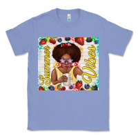 Colony Blue summer vibes afro kid Classic Tee - TumblerDesignByShophia